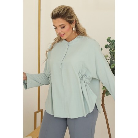 Female blouse, size 52, mint color-1