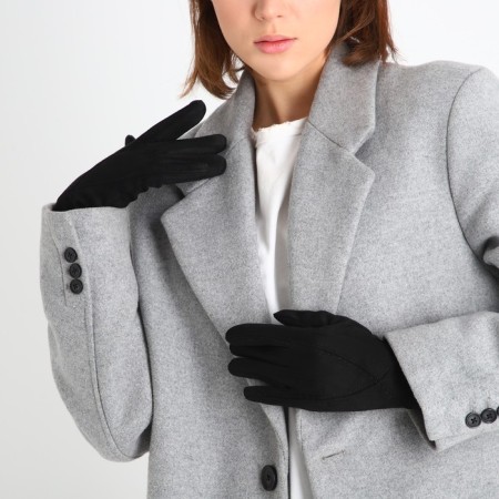 Gloves are female, dimensionless, without insulation, black color-3