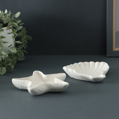 Cracks for little things - Slimfares "Sea depths" set 2pcs, 10x13cm, White-2