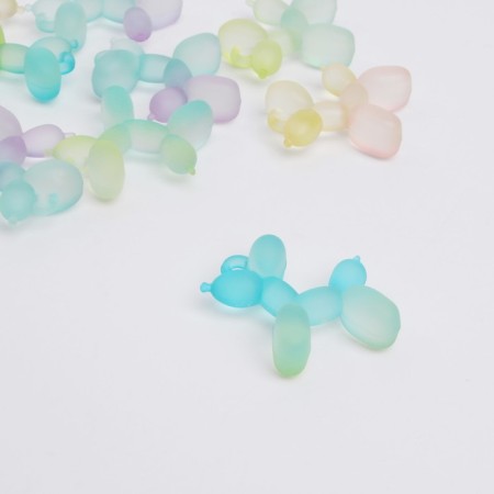 Suspension "Dog" marmalade, 3.3 × 3.4 cm, set 10 pcs., Color mix