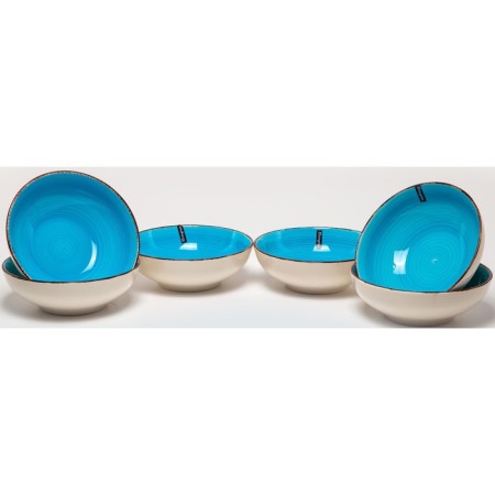 A set of deep plates of Elrington “Airgraph. Maldives ", 18 cm, 6 pcs
