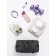Female sports bag, textura, small size, gray color