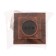 Roset "Elect" RS 16-131-hm, 16 a, 250 V, single, hidden, without salary, black for copper