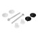 Reinforcement for flush tanks "Statla" - 2, with lateral eyeliner 1/2 ", single -circuit, chromium