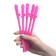 Cocktail tubes "18+", 5 pieces, pink