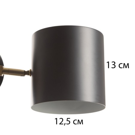 Sconces "Azurit" 2he27 40w Black 11x12x36cm-8