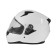 The helmet integral with two visors, size l (59-60), model BLD-M67E, white glossy