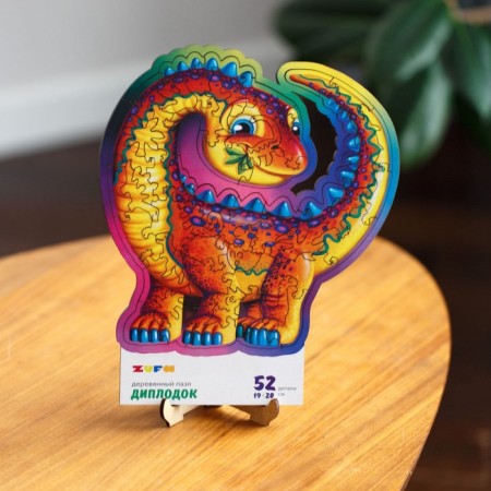 Деревянный пазл «Дино. Диплодок»-8