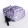 School backpack from textiles on lightning, 3 pockets, pencil case, lilac color