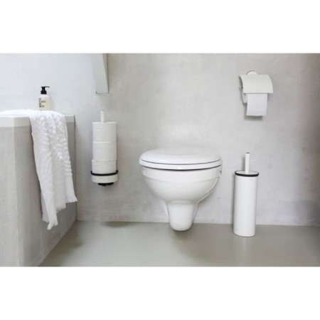 Туалетный ёршик с держателем Brabantia Profile, цвет белый