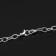 A chain with two carbines l = 70 cm (set 5 pcs.) 7 × 5 mm, SM-1935, silver color