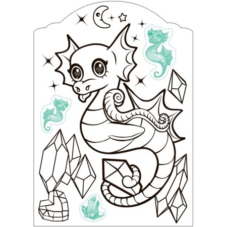 Magic coloring pages with stickers "Magic pets. Undersea world"-2