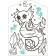 Magic coloring pages with stickers "Magic pets. Undersea world"