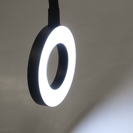 LED ring lamp Luazon SK-001, flexible leg, 5 W, 12 lamps, 10 modes-3