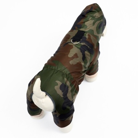 Zimovye jumpsuit for animals “Camouflage”, L (DS 28-30, Osh 32, OG 36-40 cm), mix-5