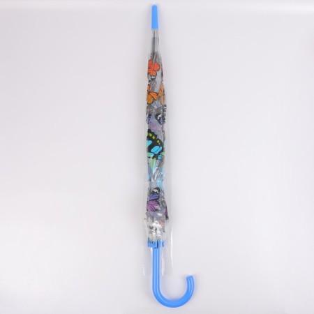 Umbrella - semi -automatic cane "butterflies", 8 knitting needles, r = 43 cm, Mix drawing-13
