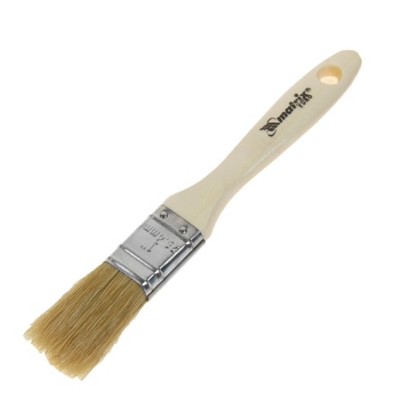 Brush flat Matrix euros, 25 mm, handle wood, natural stubble