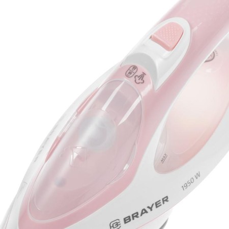 Brayer 4080br Iron-Pacifier, 1950 W, Ceramic sole, 25 g/min, 250 ml, pink-1