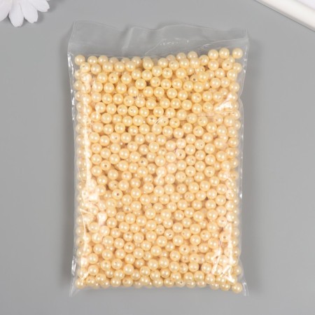 Set of beads "pearls" d 8 mm, 250 gr, beige-2