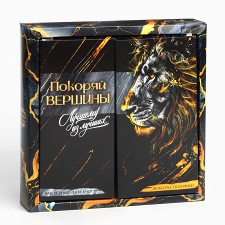 Gift set "Find the peaks": tea 50 g, chocolate 70 g.