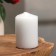 Candle - cylinder, 4x6 cm, 9 hours, white