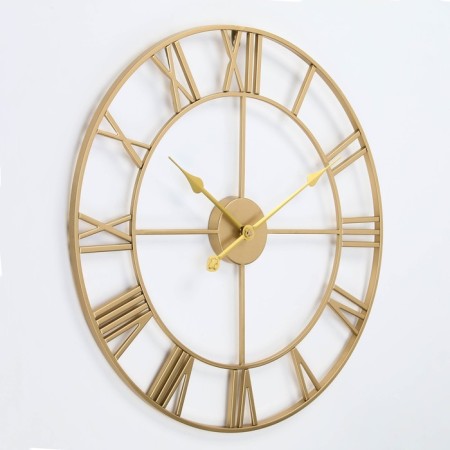 Wall clock, series: loft, smooth move, d-60 cm, gold-2