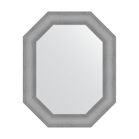 Mirror in the baguette frame, silver chain mail 88 mm, 61x76 cm