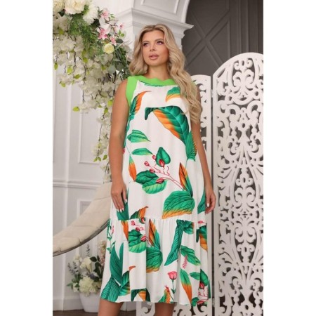 Women's dress, size 52, white color-5