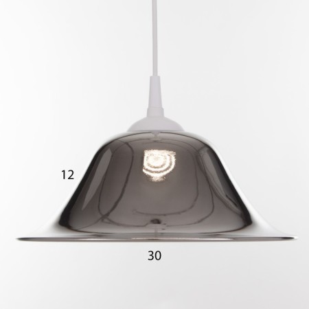 Bayerlux lamp Elvira 1he27 White/chrome 30x30x12cm-6