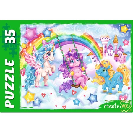 Puzzle "wonderful unicorns", 35 elements-2