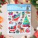 Stickers on the windows "New Year" sled, deer, 24x18 cm