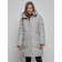 Coat insulated winter female, size 52, color gray