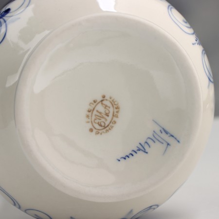 VAZ "Trilist", Gzhel, Porcelain, 21x10 cm-3