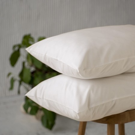 Set of pillowcases "era", size 70x70 cm, ivory color, 2 pcs