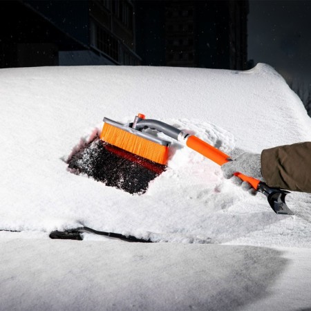 STELS snow brush, with a scraper, rotary head, 510 mm-7