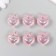 Busina for creativity plastic "heart with a pink crown" 2.1x1.4x2.5 cm