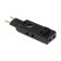 The tee is flat, rotary, 4 outlets, 10a, without salary, black