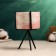 Kashpo "cylinder" pink, on a black stand, 13x8cm