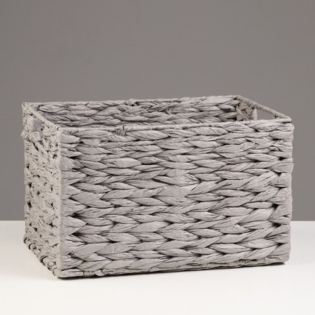 Stelly basket "Kolos", 31x22x19 cm, gray