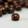 Wooden beads "Astra" round, 8 mm, 50 g, dark brown