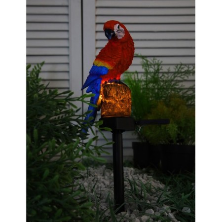 Garden lamp on the sunny battery "Red Ara", 45 cm, 1 LED, glow warm white