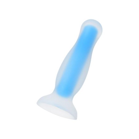 Anal plug luminous in the dark Namor Glow, waterproof, silicone, transparent, 12.5 cm-1