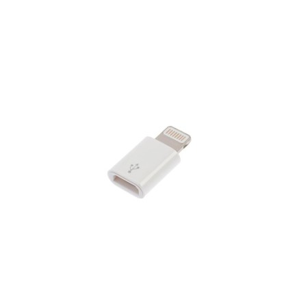 Luazon LE-015 adapter, with MicroUSB on Lightning, 1 pc, white-2