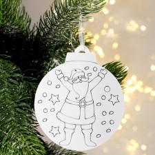 Christmas tree decoration for coloring 