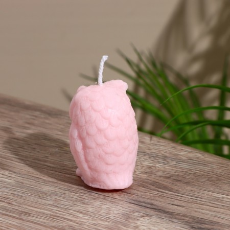 Candle "Owl" 5x5x6 cm, soy wax mix-2