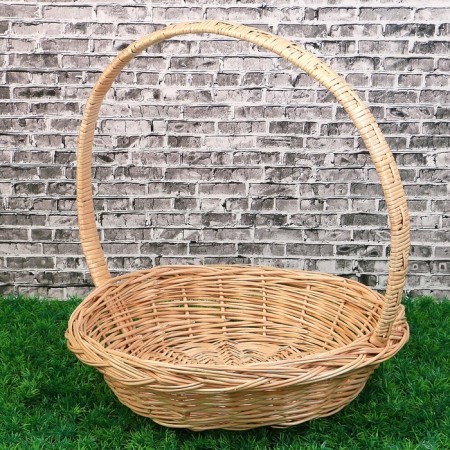 Basket "Product", Dno = 28, Dopt = 41 cm, h = 10/44 cm, manual weaving, vine-1