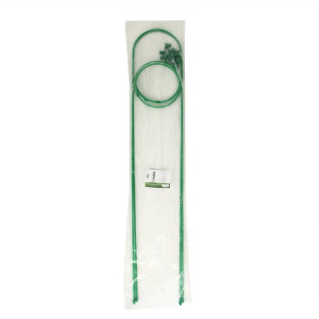 Trellis, 170 × 30 × 1 cm, metal, green, "Clover missile"-5