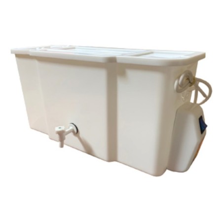 Wall -mounted tank "Aquarius", with AVN, plastic tank, 15 l, white
