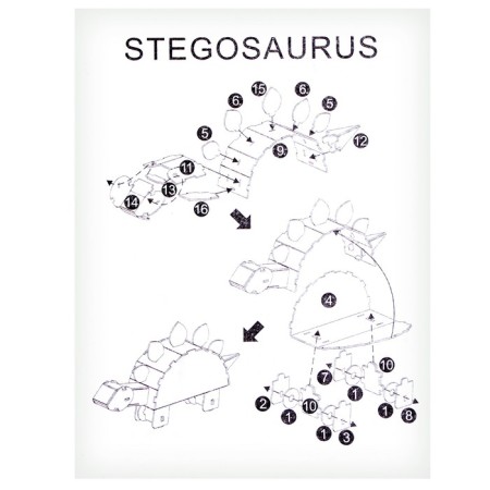 Set for creativity Soster 3D figures "Stegosavr"-5