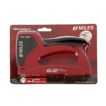 Furniture stapler Miles, 6-14 mm, type of bracket 53, plastic case-1